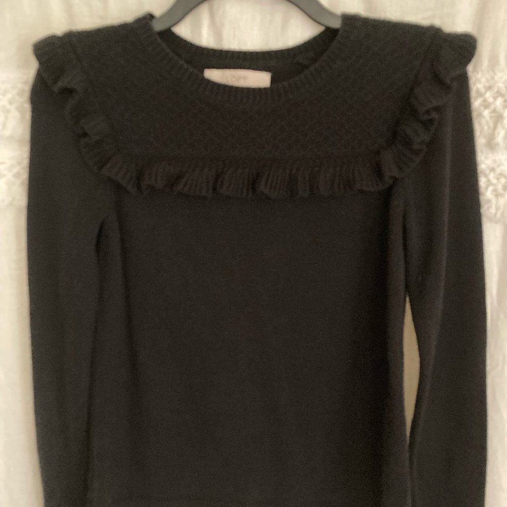 Loft Ruffled Sweater Size S